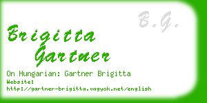 brigitta gartner business card